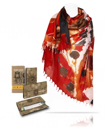 Палантин Женский W40-LA.PEINTURE/ROUGE